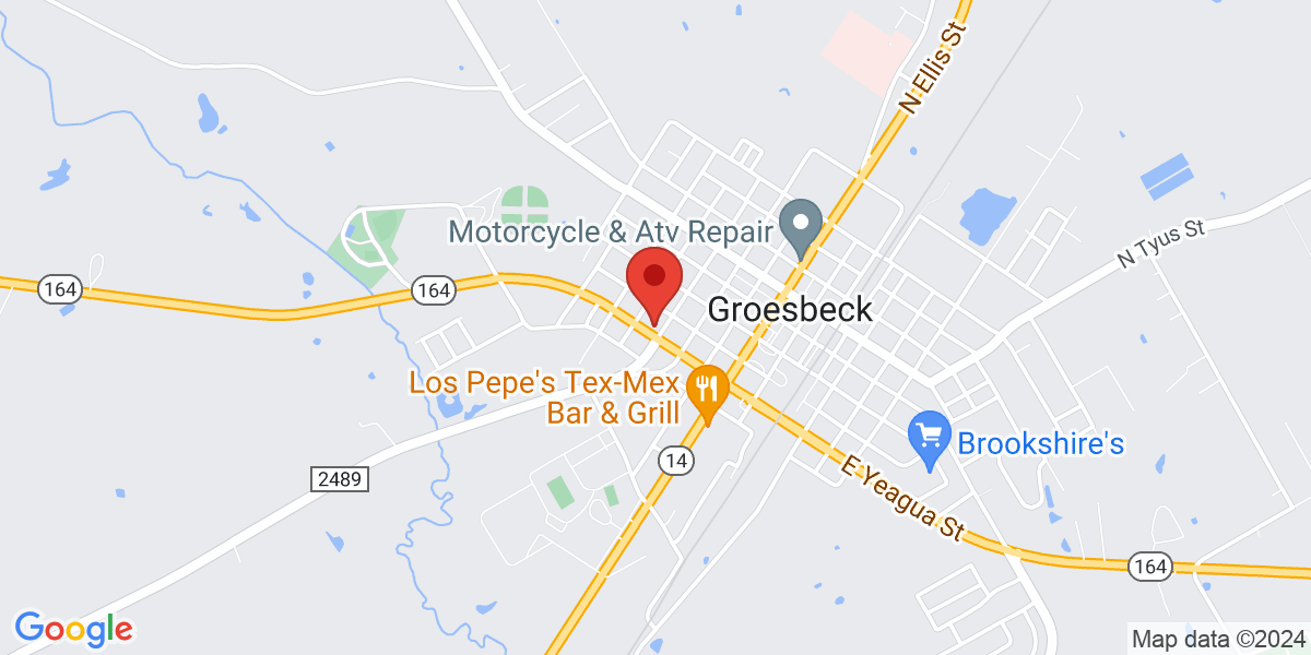 Map of Groesbeck Public Library